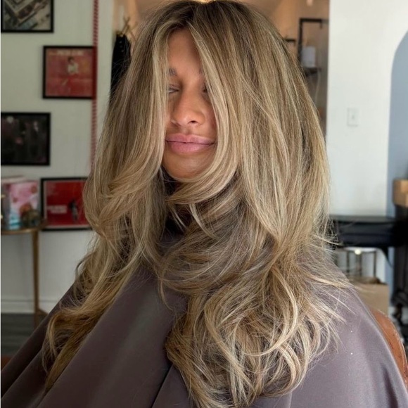 Luxy Hair dimensional natural blonde clip in hair extensions